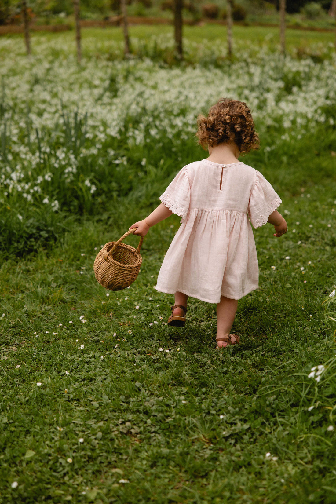 Organic Cotton Muslin Chloe Dress - Cotton Candy Childrens Dress from Jamie Kay USA