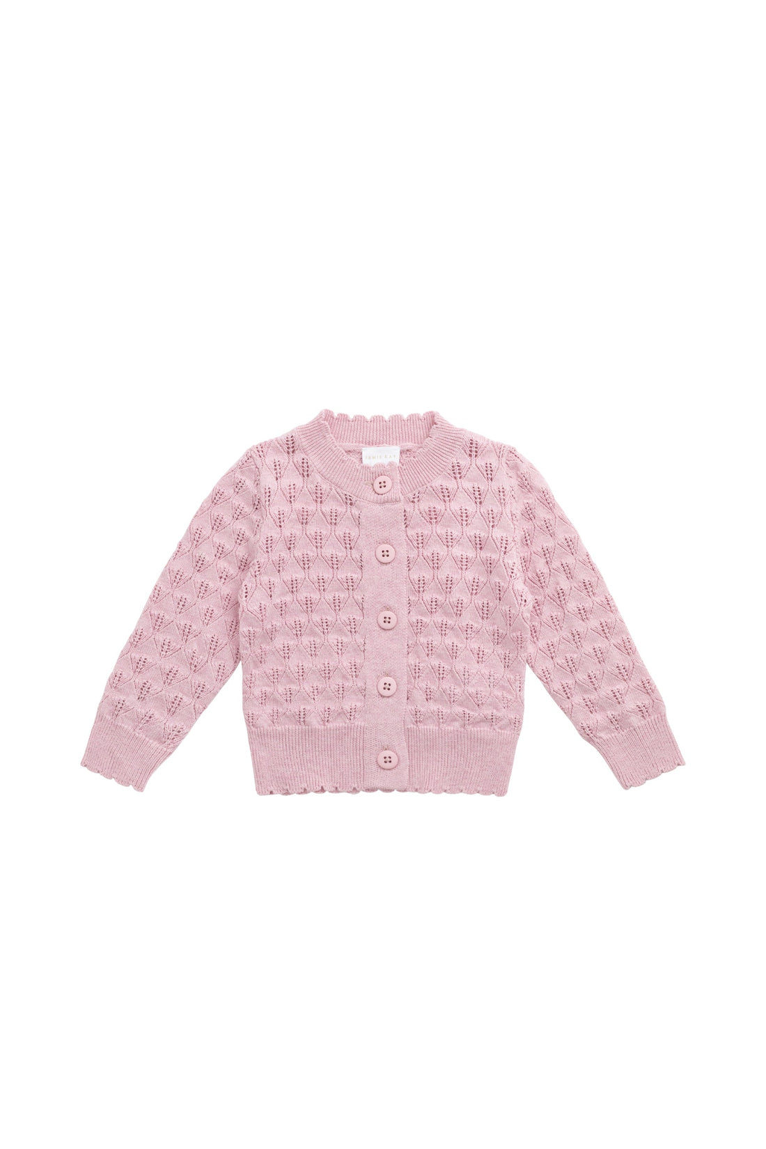 Magnolia Cardigan - Sweet Pink Marle Childrens Cardigan from Jamie Kay USA