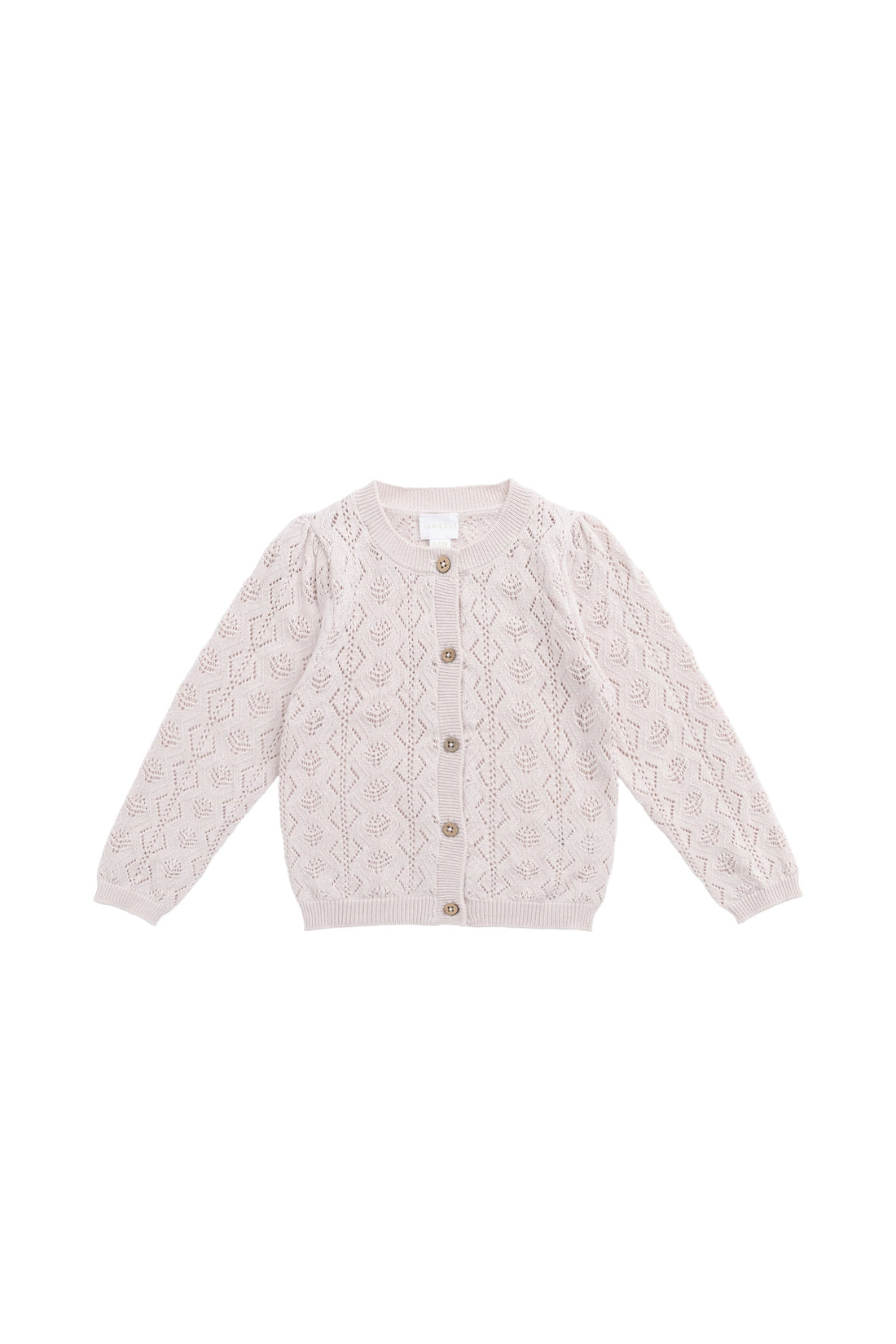 Mila Cardigan - Soft Misty Rose Childrens Cardigan from Jamie Kay USA
