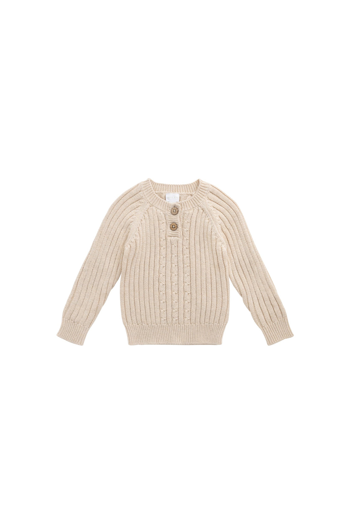 Nathaniel Jumper - Oatmeal Marle Childrens Jumper from Jamie Kay USA