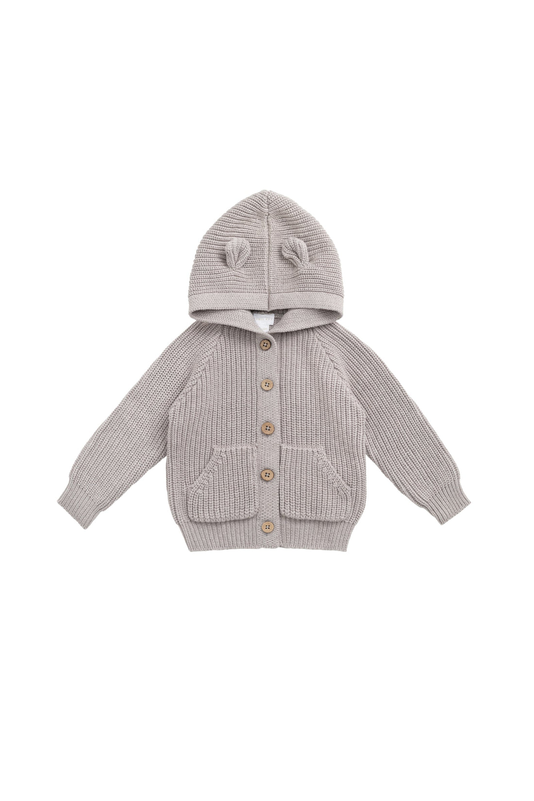 OG Bear Knit - Moleskin Marle Childrens Cardigan from Jamie Kay USA