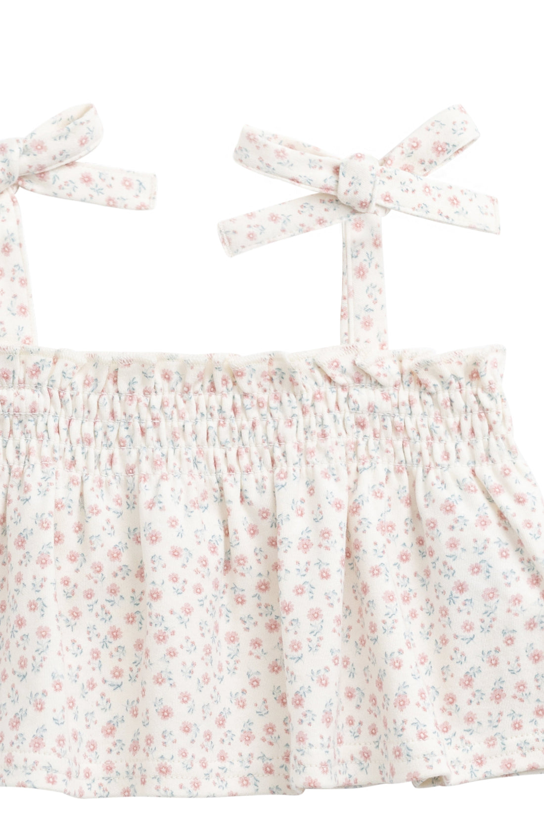 Organic Cotton Emmeline Top - Posy Garden Pink Childrens Top from Jamie Kay USA