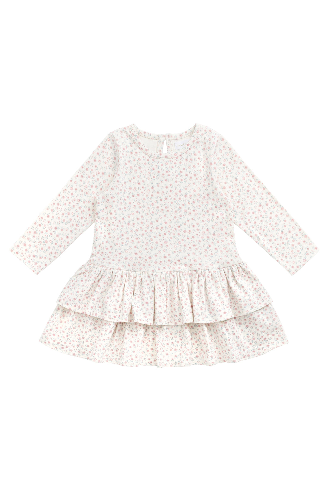 Organic Cotton Fayette Dress - Posy Garden Pink Childrens Dress from Jamie Kay USA