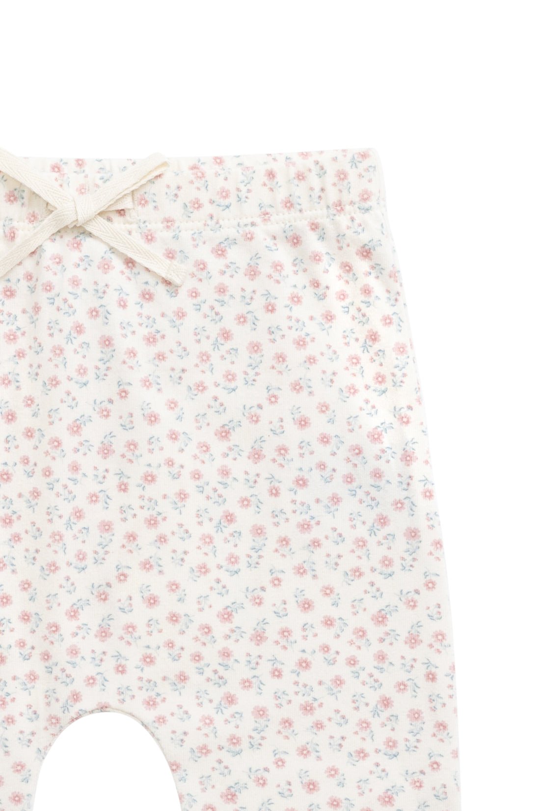 Organic Cotton Footed Pant - Posy Garden Pink Childrens Pant from Jamie Kay USA