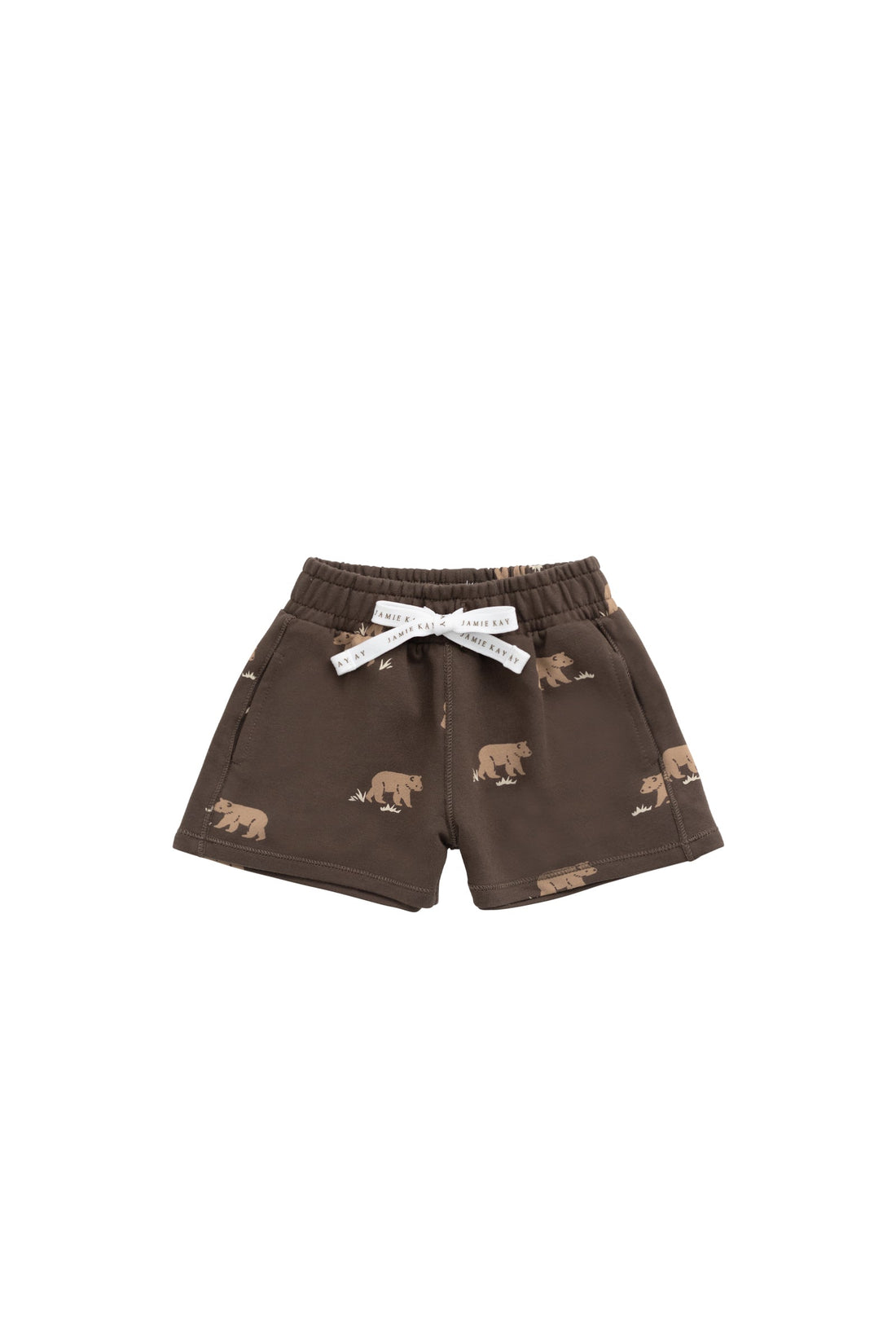 Organic Cotton Jalen Short - Bear Buddies Canteen Childrens Short from Jamie Kay USA