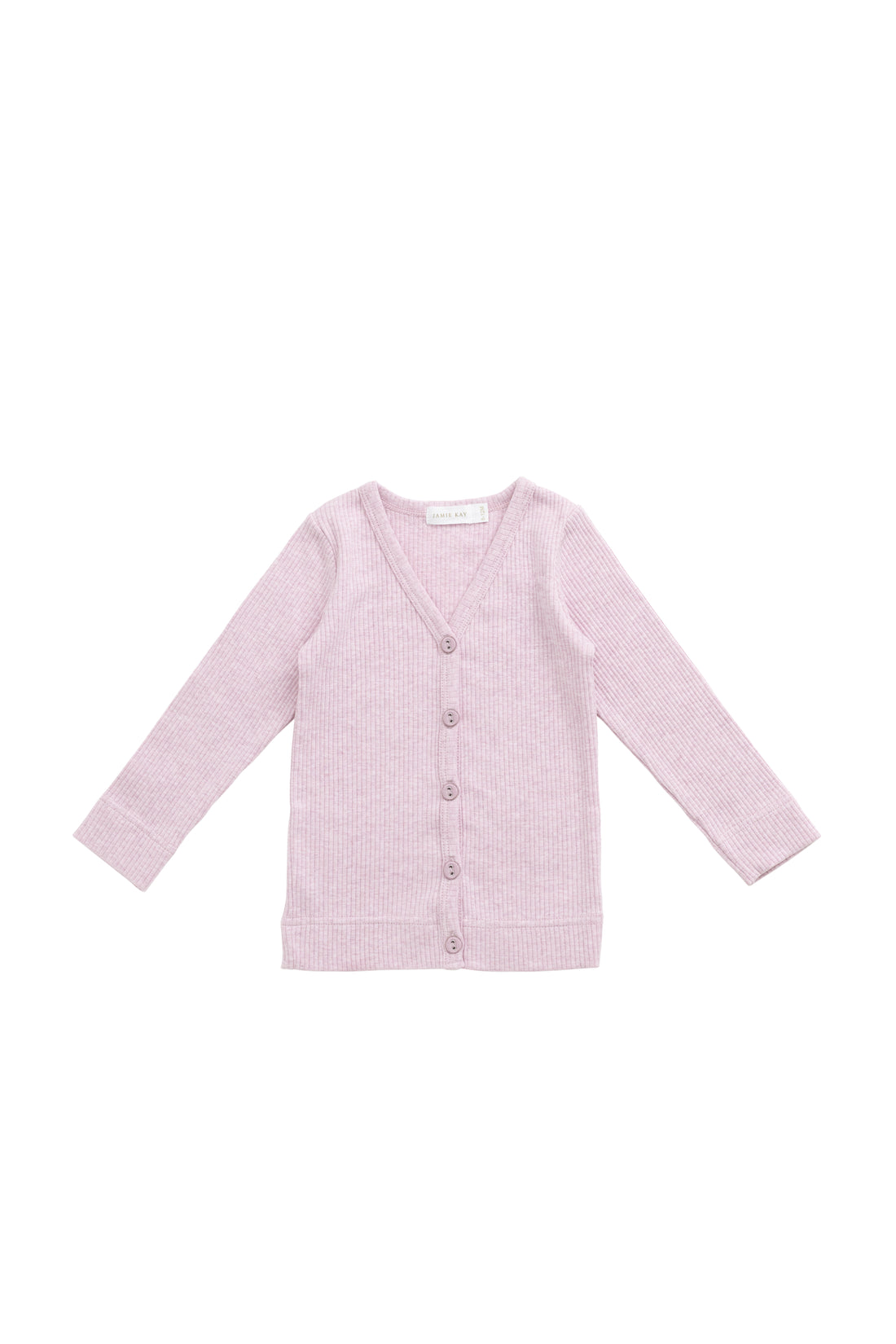 Organic Cotton Modal Cardigan - Orchid Marle Childrens Cardigan from Jamie Kay USA
