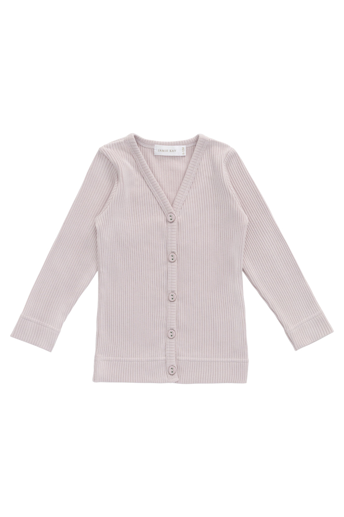 Organic Cotton Modal Cardigan - Violet Tint Childrens Cardigan from Jamie Kay USA