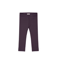 Organic Cotton Modal Everyday Legging - Blackberry Childrens Legging from Jamie Kay USA