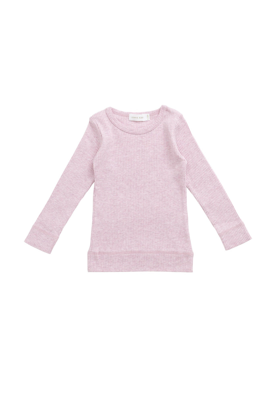 Organic Cotton Modal Marina Long Sleeve Top - Orchid Marle Childrens Top from Jamie Kay USA