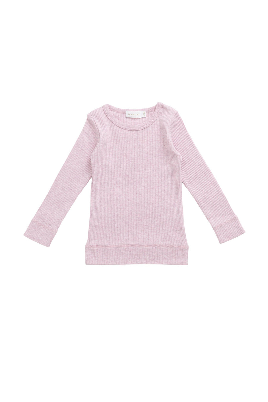 Organic Cotton Modal Marina Long Sleeve Top - Orchid Marle Childrens Top from Jamie Kay USA