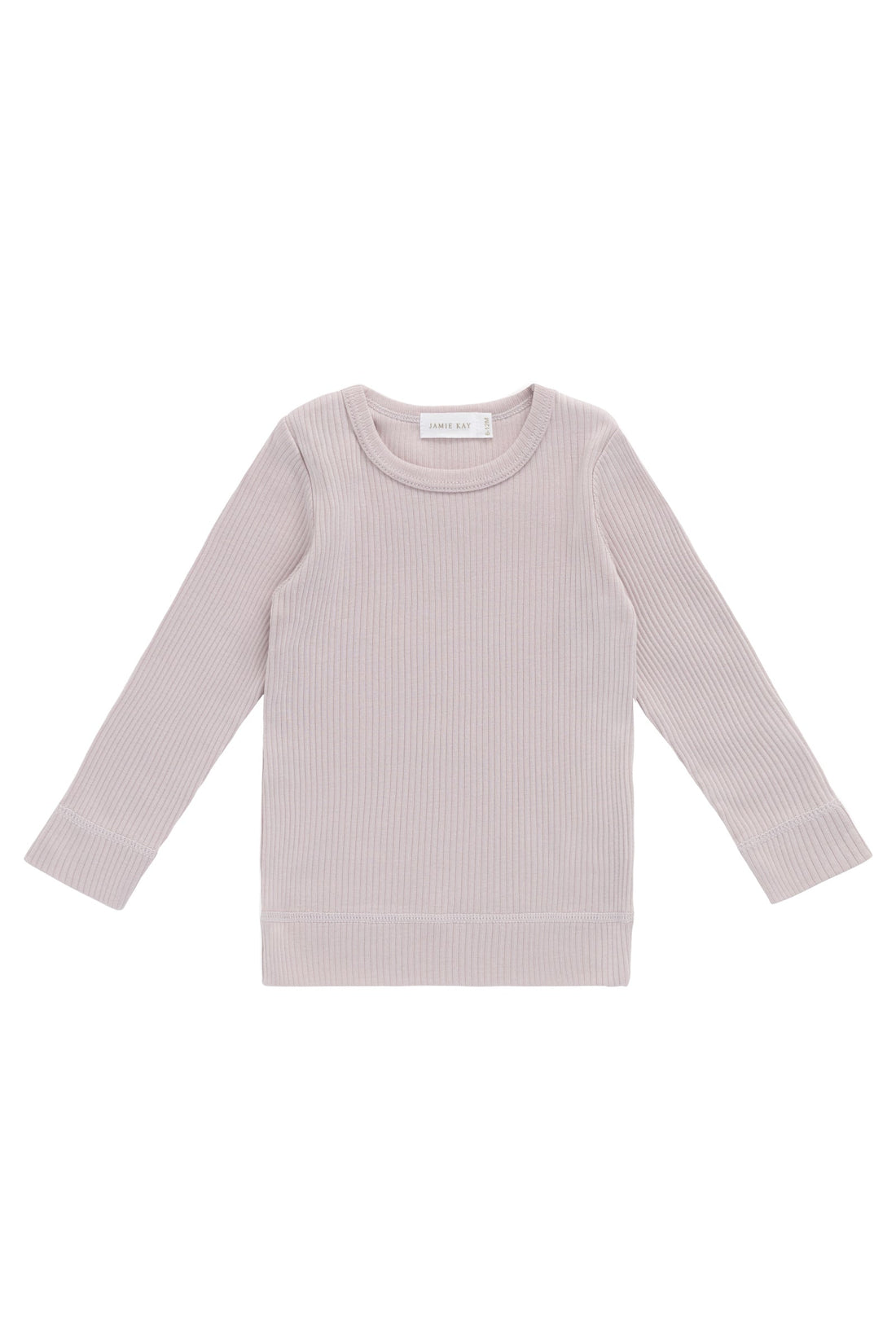 Organic Cotton Modal Marina Long Sleeve Top - Violet Tint Childrens Top from Jamie Kay USA