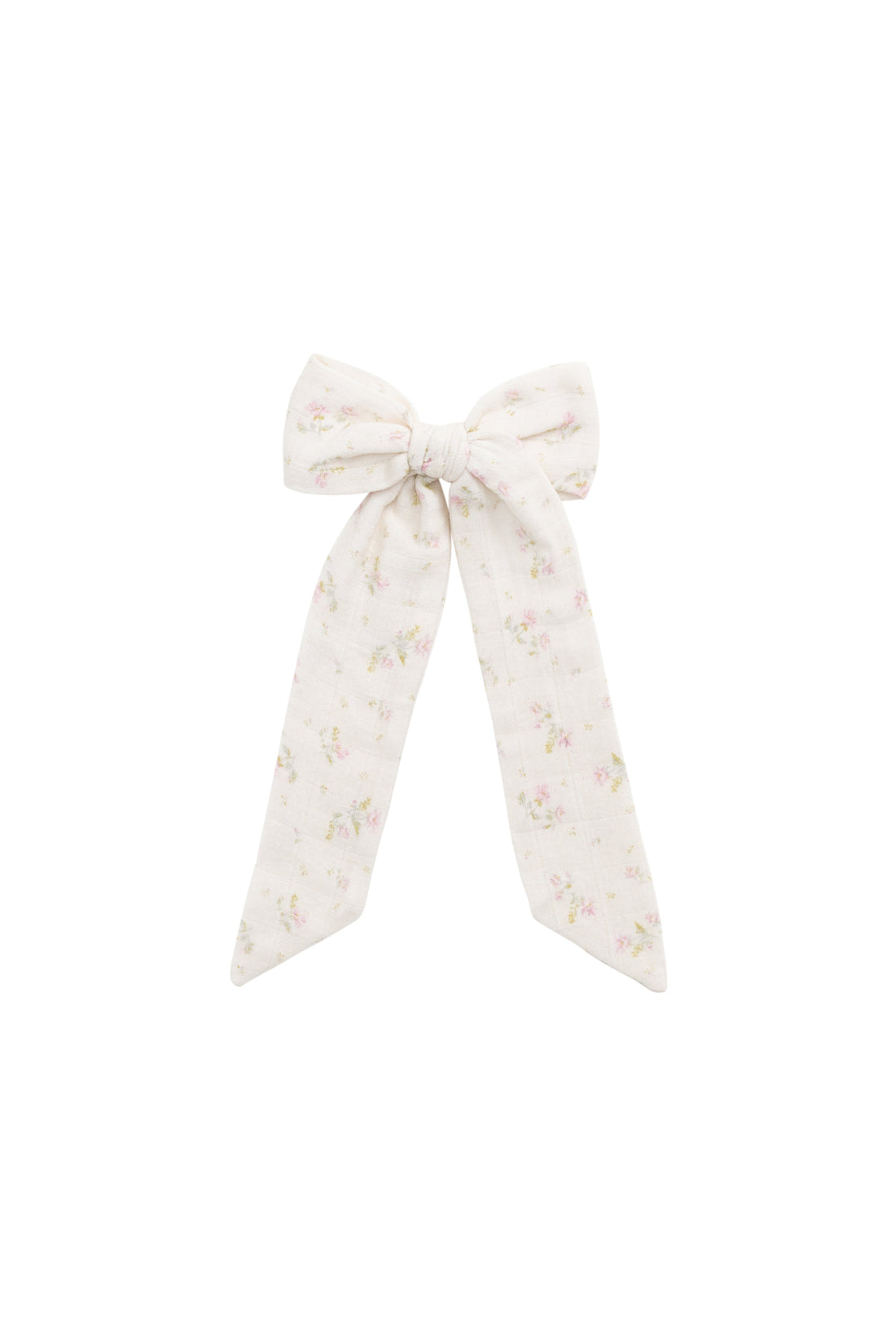 Organic Cotton Muslin Alora Bow - Emelia Pink Childrens Bow from Jamie Kay USA