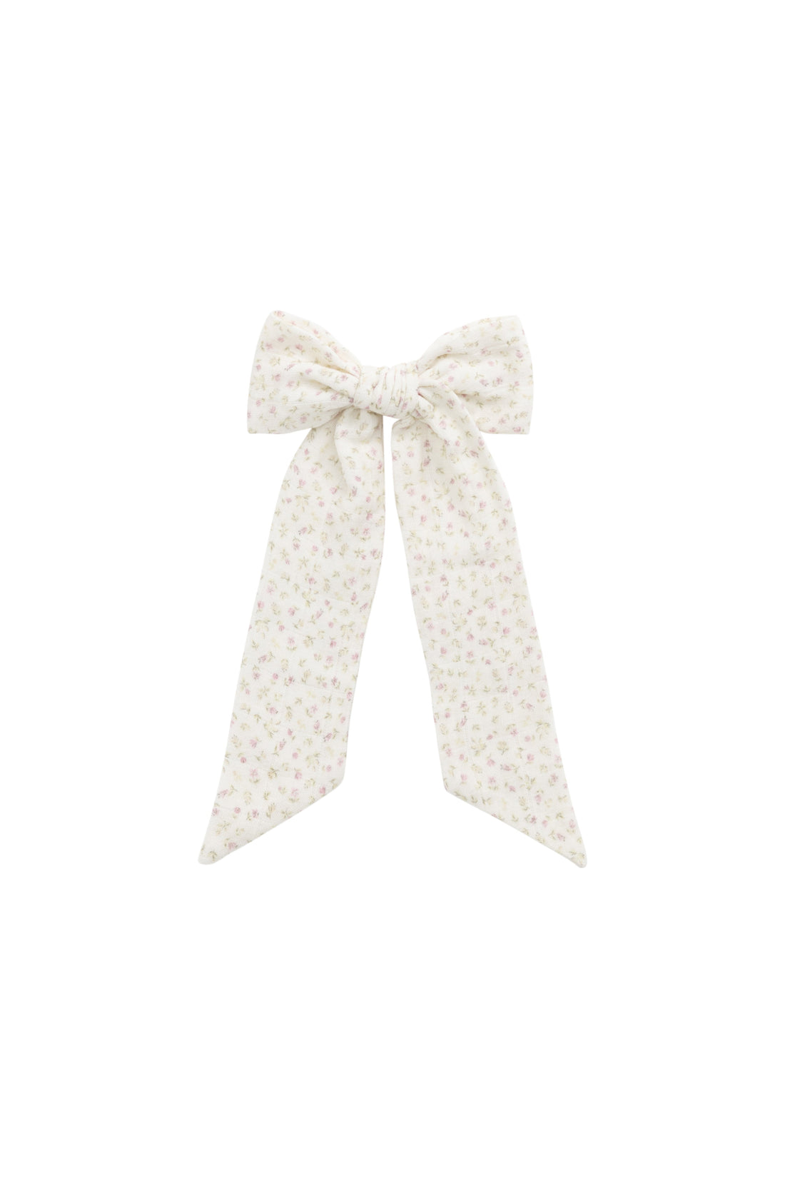 Organic Cotton Muslin Alora Bow - Pippa Pink Childrens Bow from Jamie Kay USA
