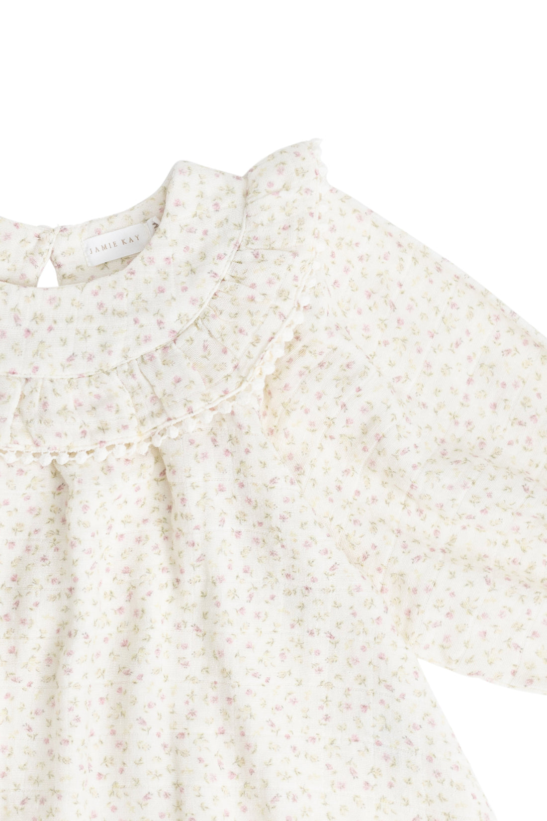 Organic Cotton Muslin Cleo Blouse - Pippa Pink Childrens Top from Jamie Kay USA