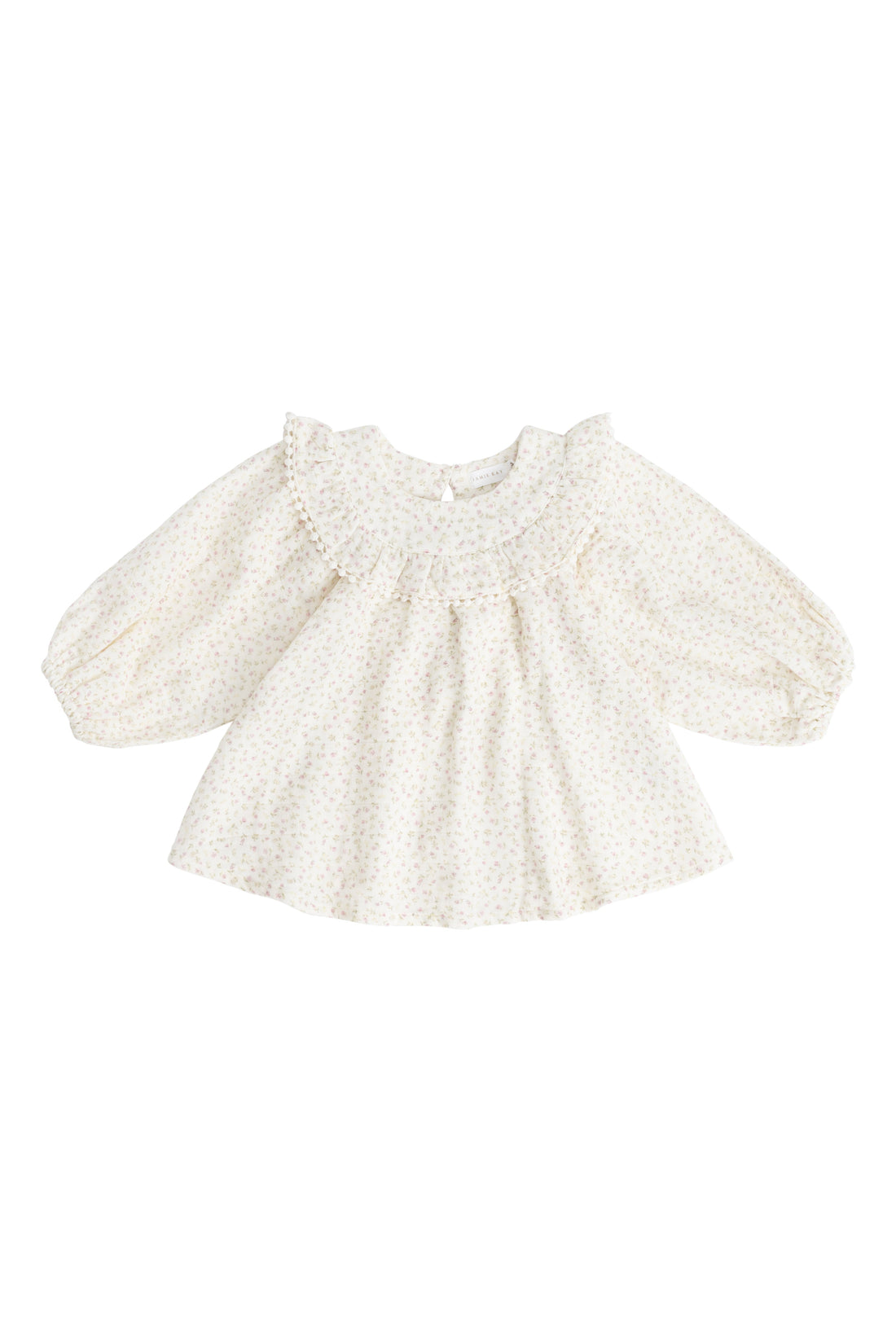 Organic Cotton Muslin Cleo Blouse - Pippa Pink Childrens Top from Jamie Kay USA