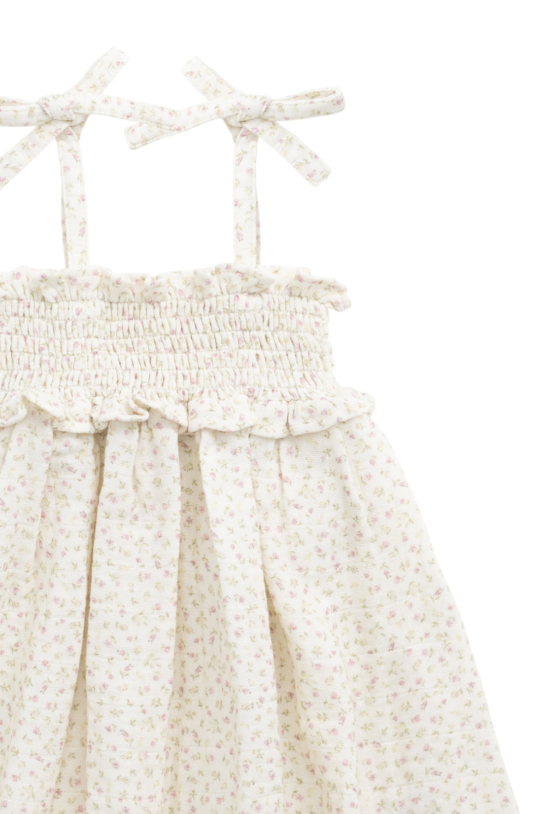 Organic Cotton Muslin Cleo Dress - Pippa Pink Childrens Dress from Jamie Kay USA