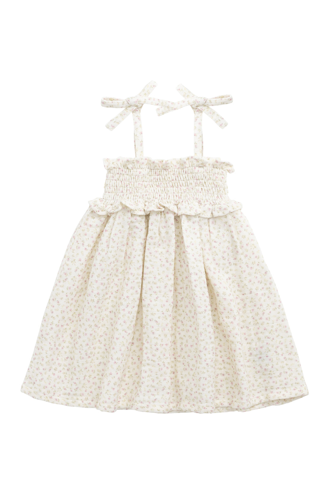 Organic Cotton Muslin Cleo Dress - Pippa Pink Childrens Dress from Jamie Kay USA