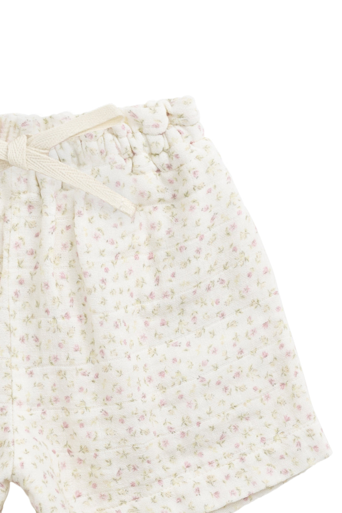 Organic Cotton Muslin Emelia Short - Pippa Pink Childrens Short from Jamie Kay USA