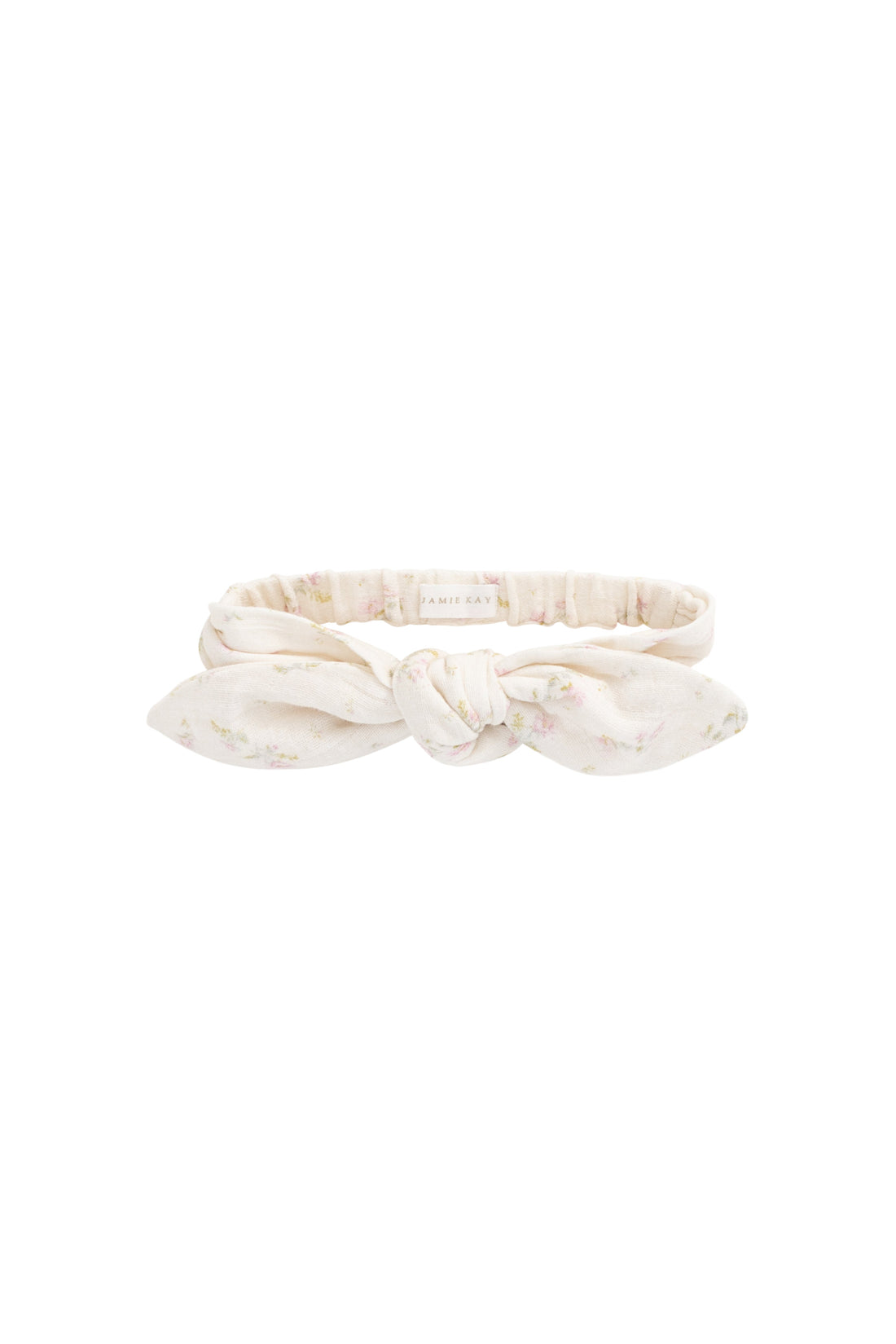 Organic Cotton Muslin Headband - Emelia Pink Childrens Headband from Jamie Kay USA