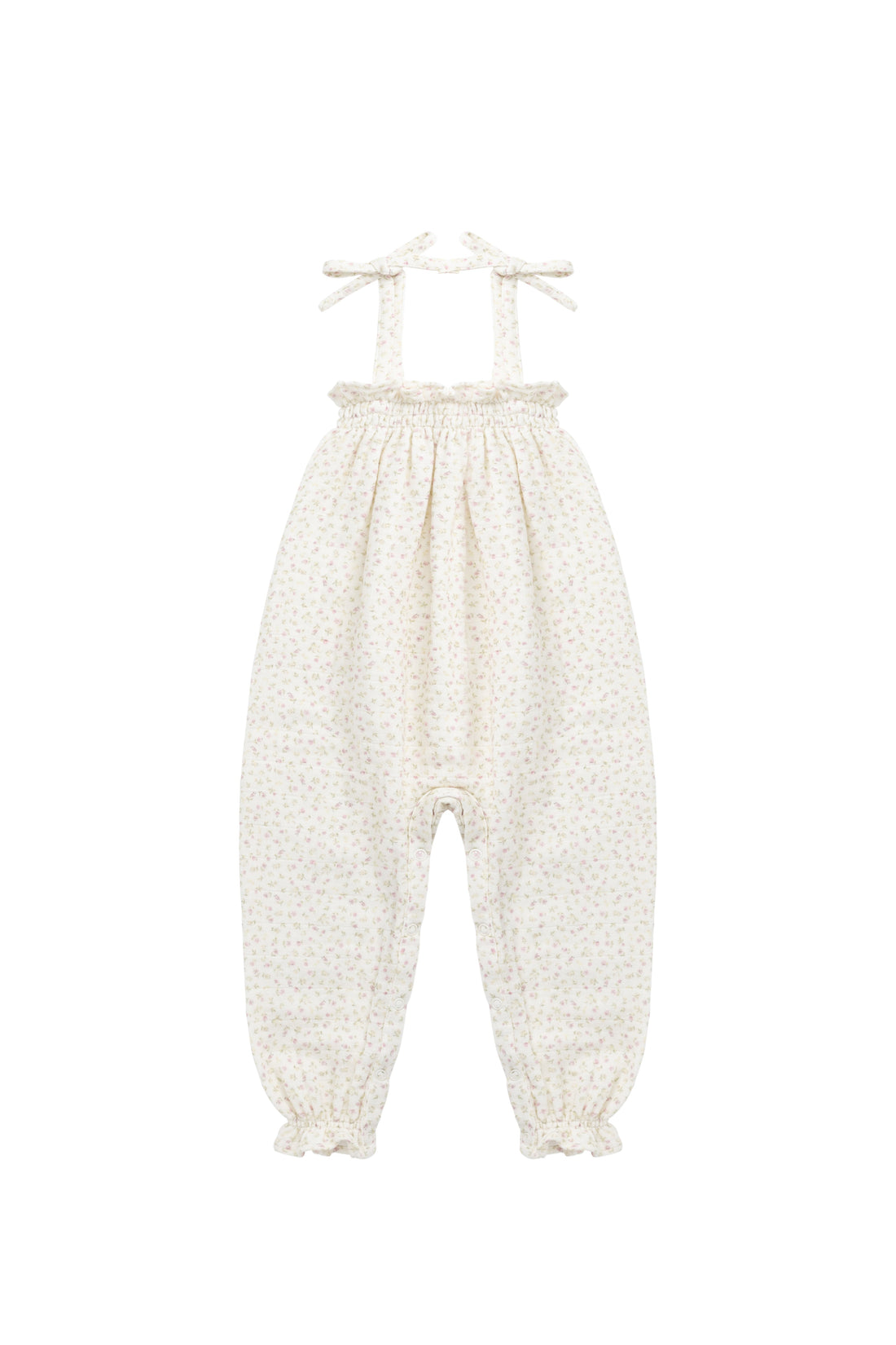 Organic Cotton Muslin Myla Jumpsuit - Pippa Pink Childrens Jumpsuit from Jamie Kay USA