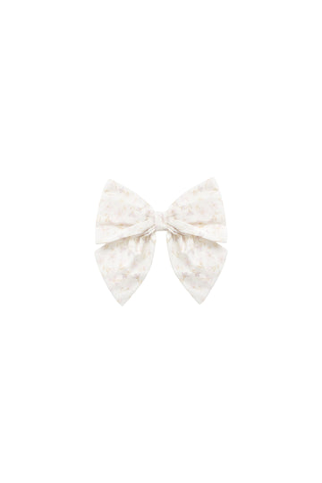 Organic Cotton Myla Bow - Aries Mauve Childrens Bow from Jamie Kay USA