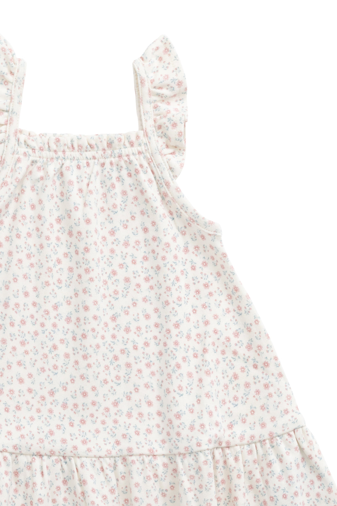 Organic Cotton Nelly Dress - Posy Garden Pink Childrens Dress from Jamie Kay USA