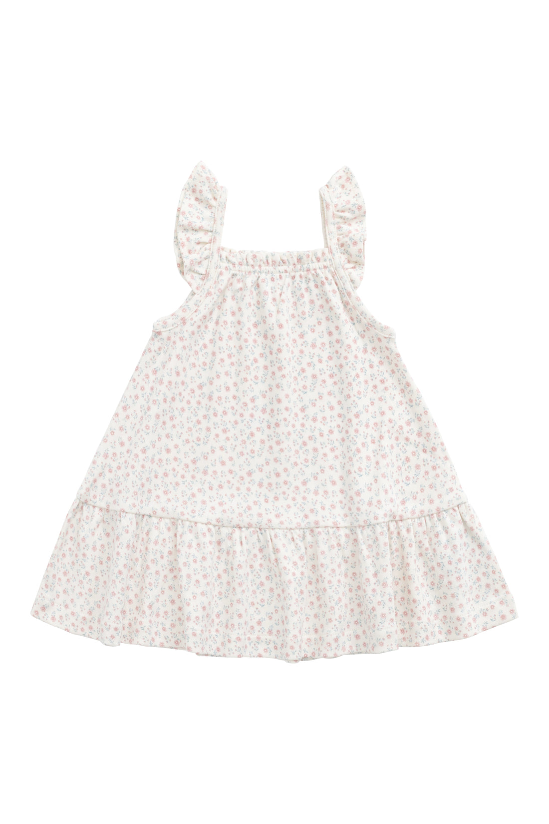 Organic Cotton Nelly Dress - Posy Garden Pink Childrens Dress from Jamie Kay USA