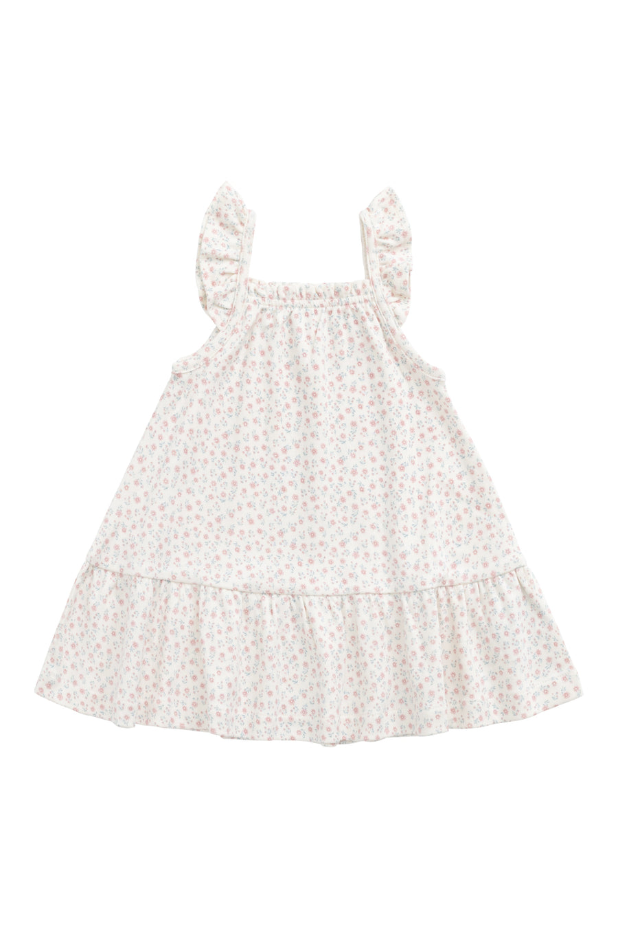 Organic Cotton Nelly Dress - Posy Garden Pink Childrens Dress from Jamie Kay USA