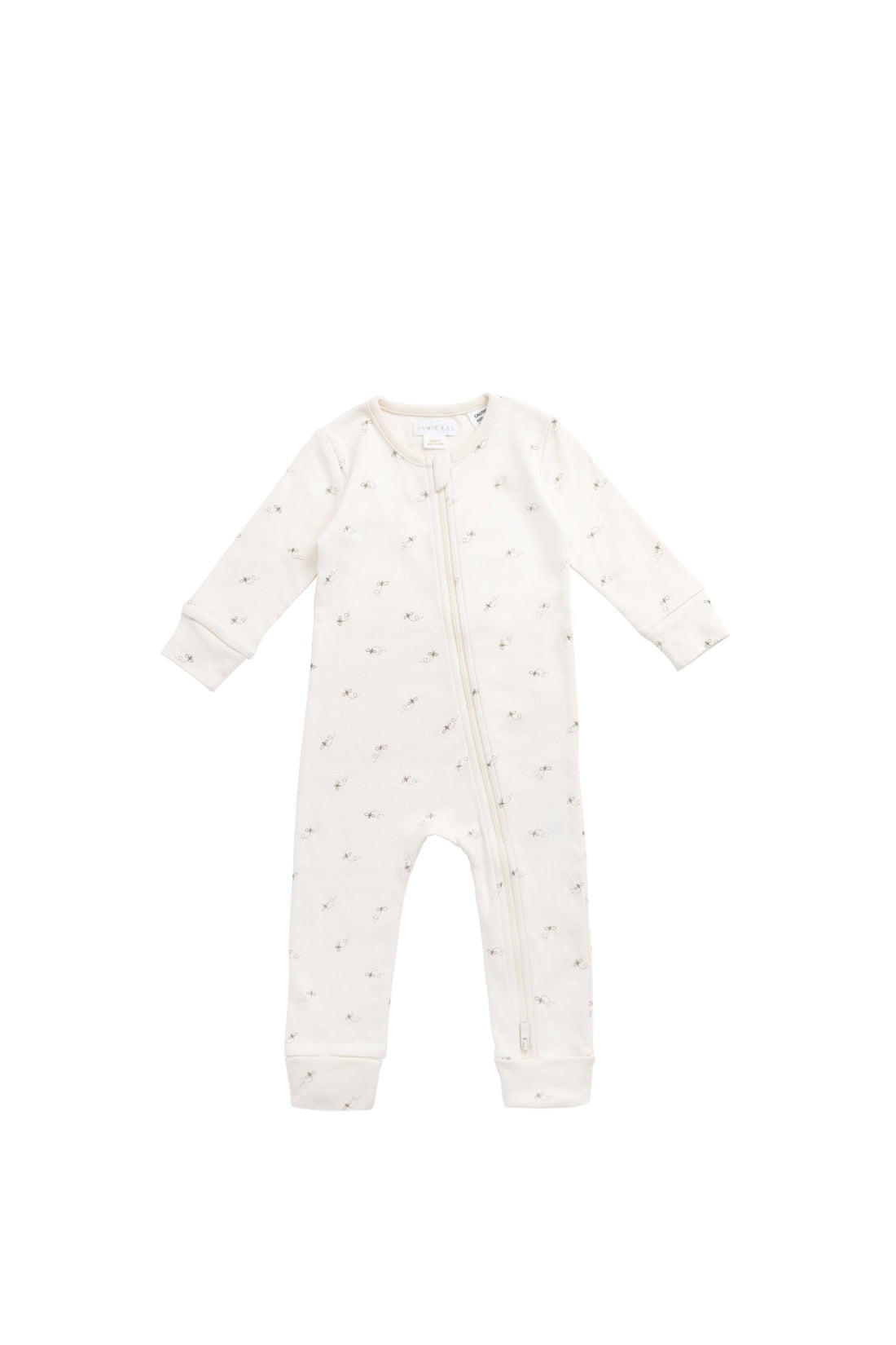 Organic Cotton Reese Zip Onepiece - Bumblebees Childrens Onepiece from Jamie Kay USA