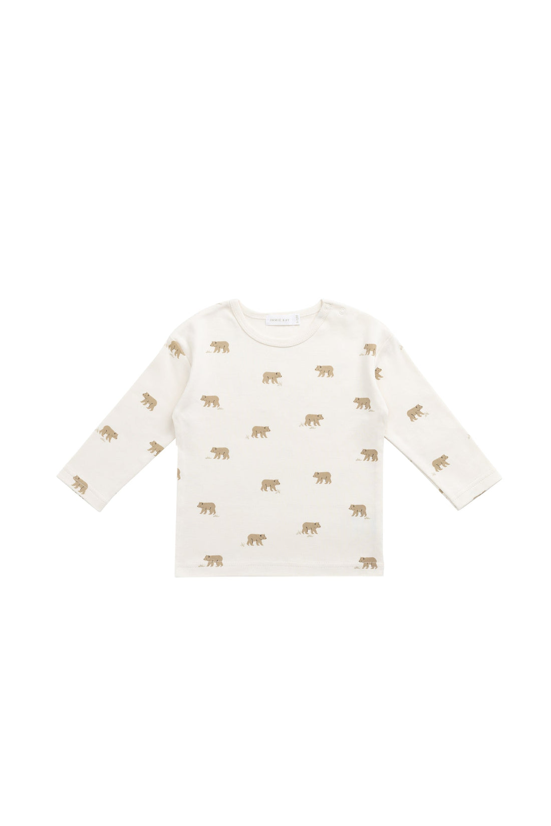 Pima Cotton Arnold Long Sleeve Top - Cub Walk Samoyed Childrens Top from Jamie Kay USA