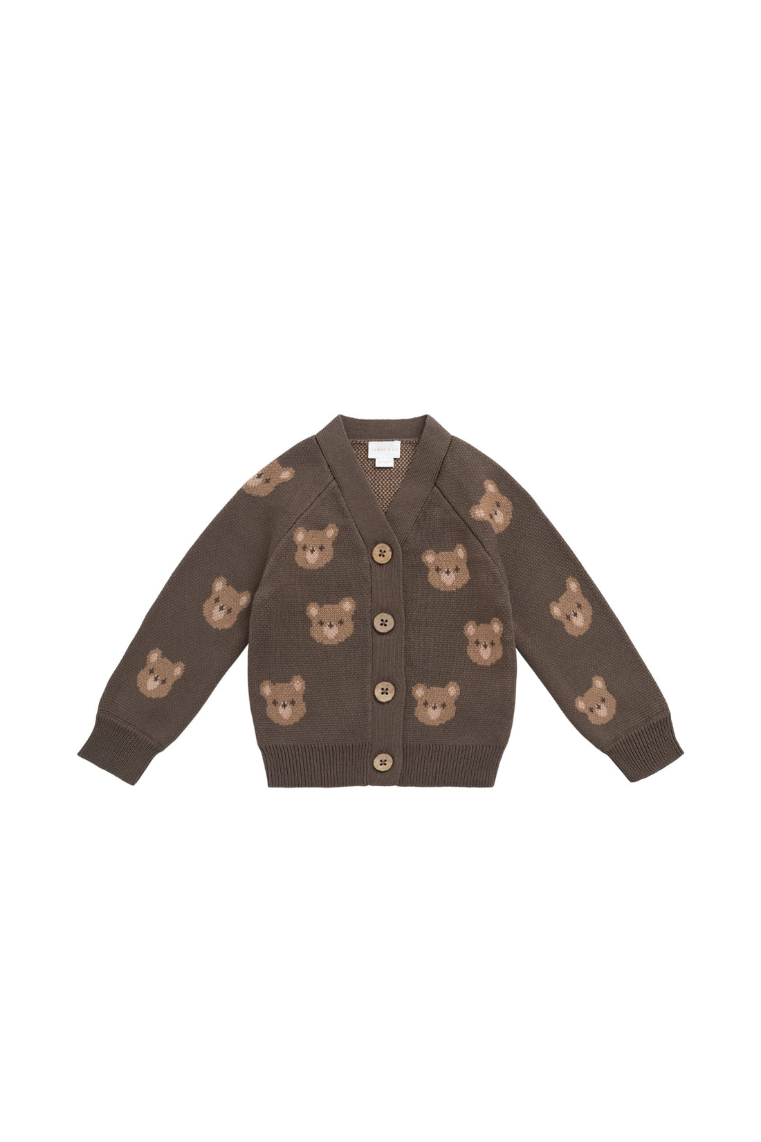 Samuel Cardigan - Bobbie Bear Canteen Childrens Cardigan from Jamie Kay USA