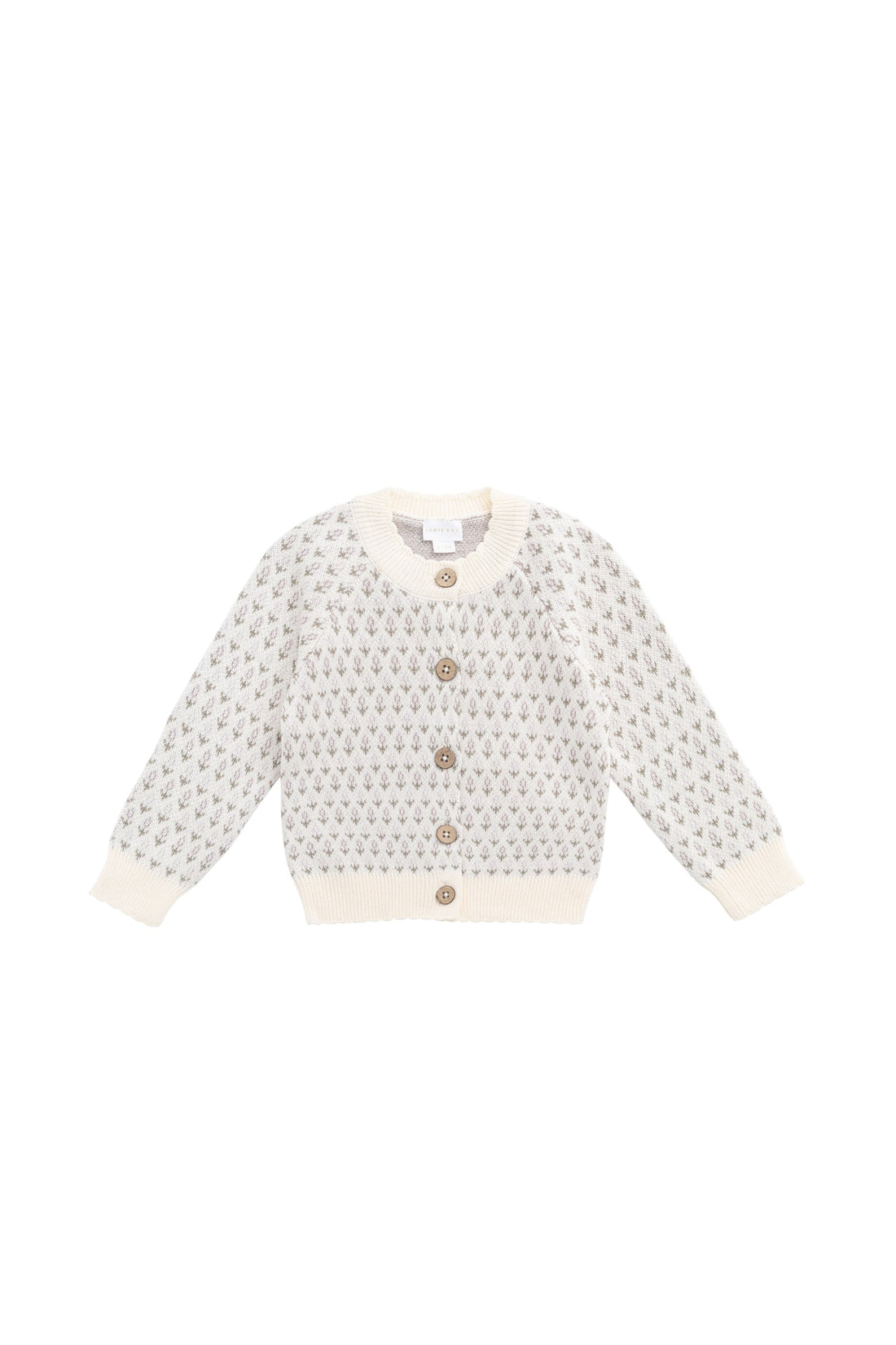 Savannah Jacquard Cardigan - Sheer Pink Childrens Cardigan from Jamie Kay USA