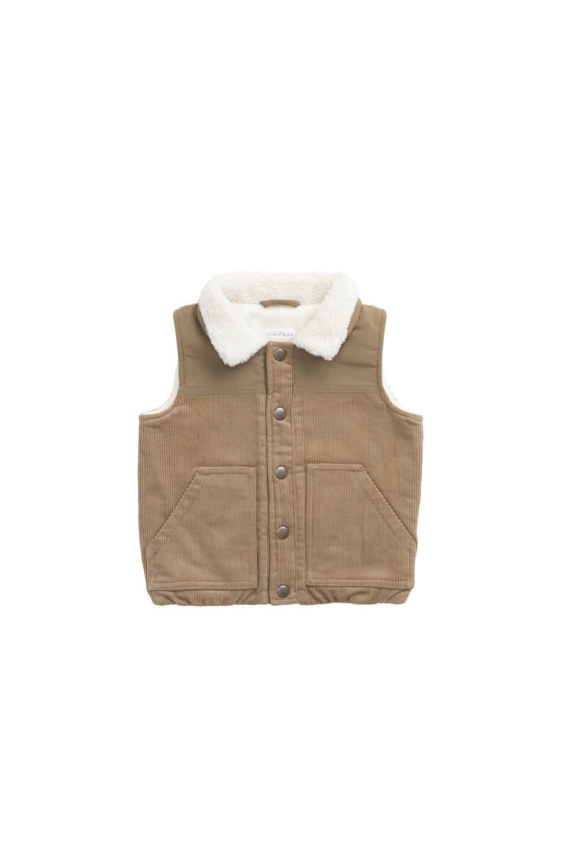 Spencer Vest - Brioche/Pecan Childrens Top from Jamie Kay USA