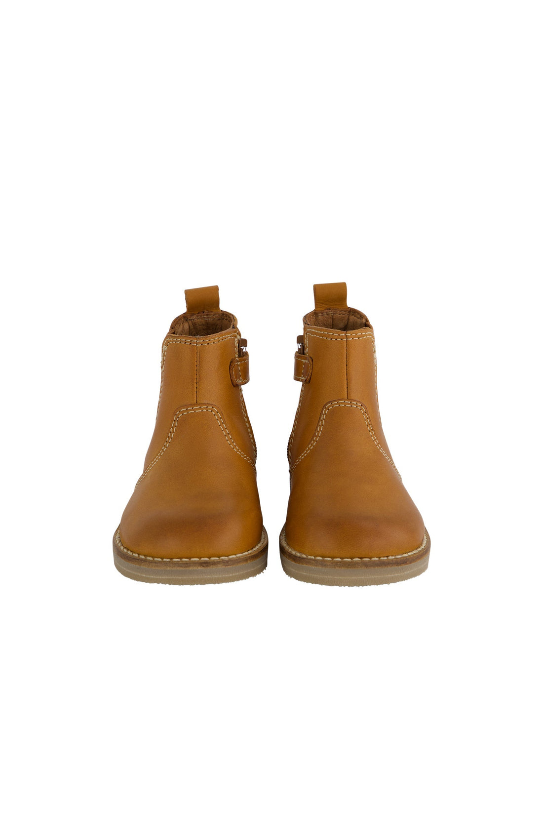 Leather Boot with Elastic Side - Tan Childrens Footwear from Jamie Kay USA