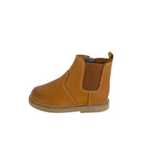 Leather Boot with Elastic Side - Tan Childrens Footwear from Jamie Kay USA