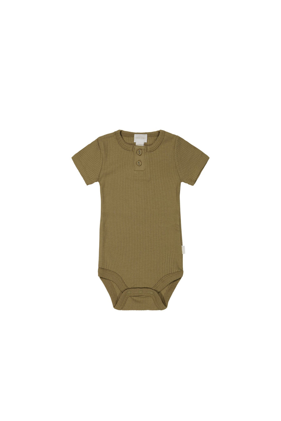 Organic Cotton Modal Darcy Rib Tee Bodysuit - Buffalo Childrens Bodysuit from Jamie Kay USA