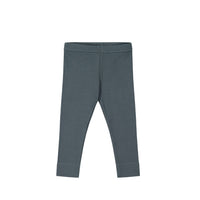 Organic Cotton Modal Everyday Legging - Smoke Childrens Legging from Jamie Kay USA