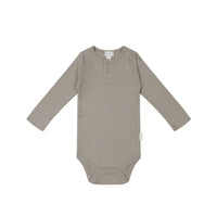 Organic Cotton Modal Long Sleeve Bodysuit - Milford Childrens Bodysuit from Jamie Kay USA