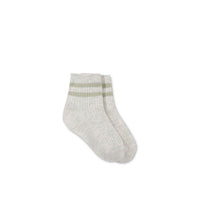 Brayden Sock - Oatmeal Marle Childrens Sock from Jamie Kay USA