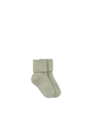 Classic Rib Sock - Clay Childrens Sock from Jamie Kay USA