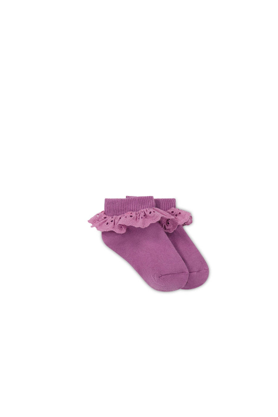 Frill Ankle Sock - Berry Jam Childrens Sock from Jamie Kay USA