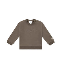 Organic Cotton Damien Sweatshirt - Bear Childrens Sweatshirt from Jamie Kay USA