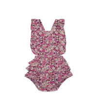 Organic Cotton Madeline Playsuit - Garden Print Childrens Playsuit from Jamie Kay USA
