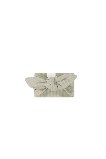 Organic Cotton Fine Rib Headband - Mist Childrens Headband from Jamie Kay USA