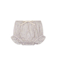 Organic Cotton Frill Bloomer - Chloe Lavender Childrens Bloomer from Jamie Kay USA