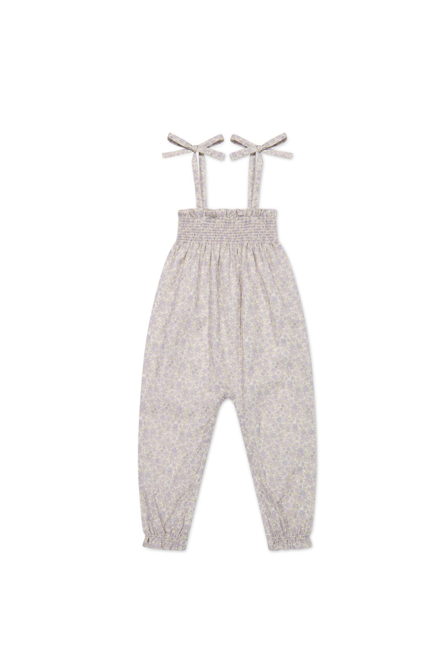 Organic Cotton Summer Playsuit - Chloe Lavender Childrens Playsuit from Jamie Kay USA