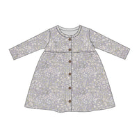 Organic Cotton Poppy Dress - April Lilac Childrens Dress from Jamie Kay USA