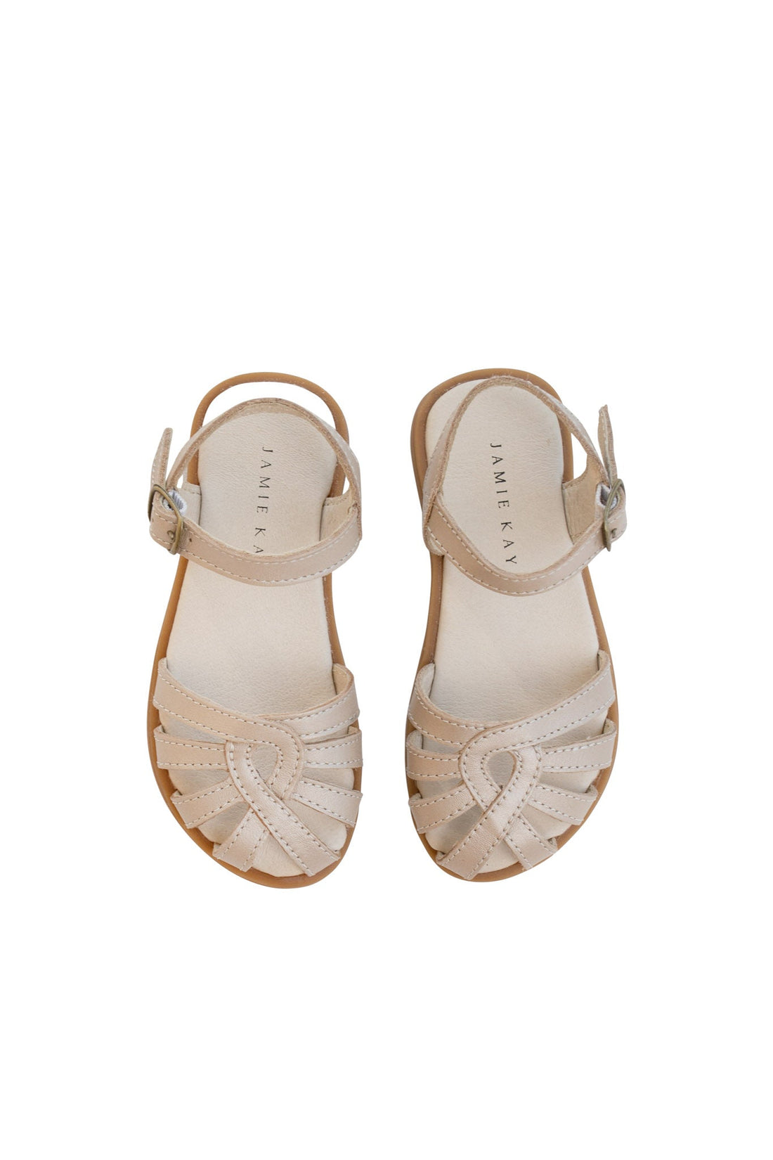 Leather Sandal - Matt Gold Childrens Footwear from Jamie Kay USA