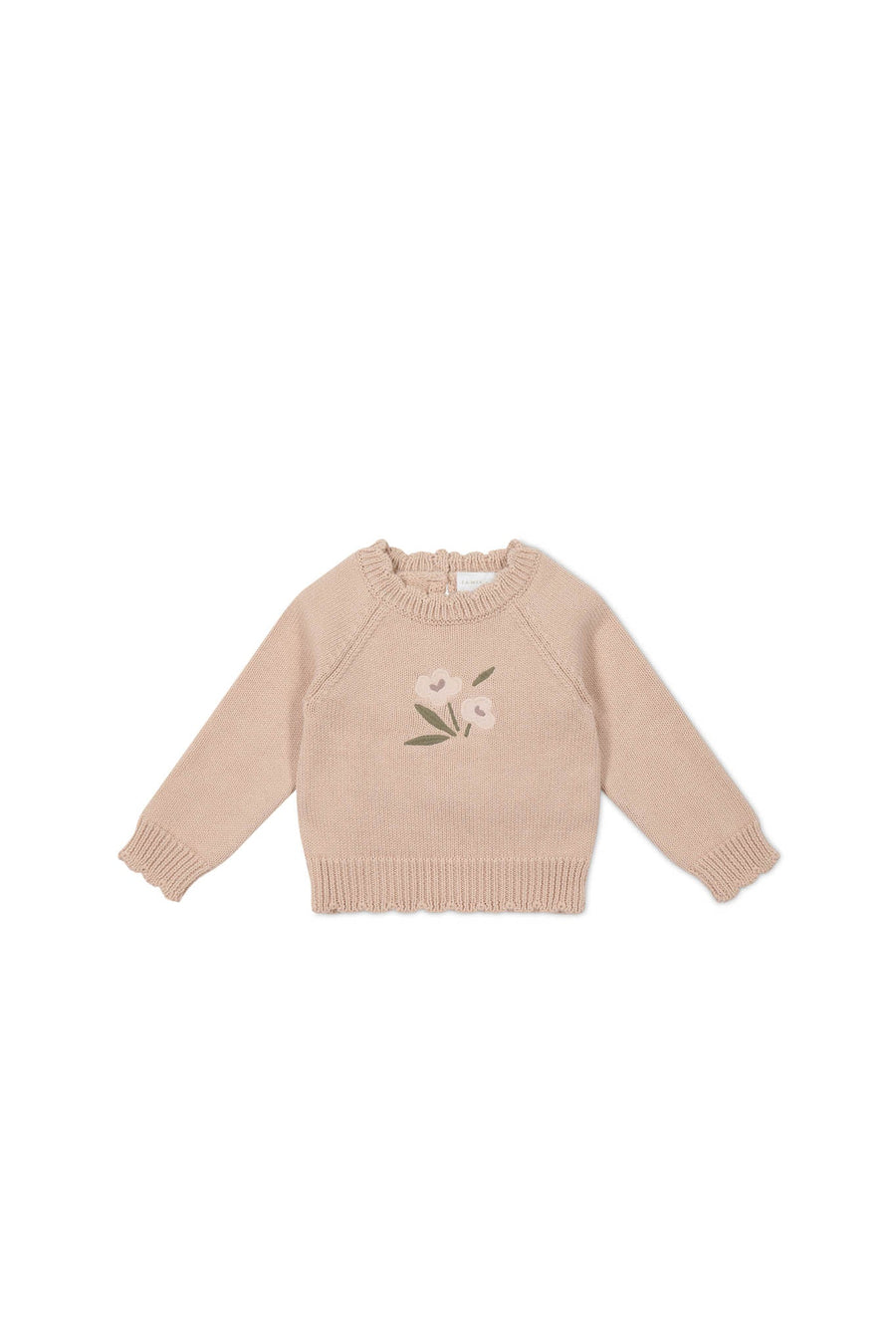 Audrey Knitted Jumper - Dusky Rose Petite Goldie Childrens Jumper from Jamie Kay USA