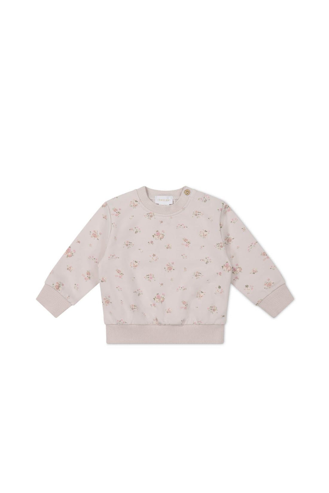 Organic Cotton Aubrey Sweatshirt - Petite Fleur Violet Childrens Sweatshirt from Jamie Kay USA